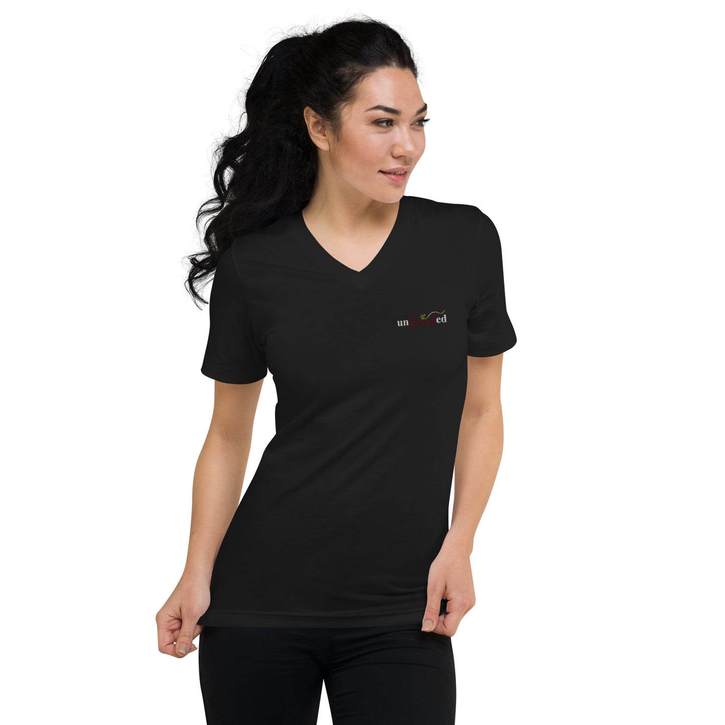 unLIMITed - Unisex Short Sleeve V-Neck T-Shirt