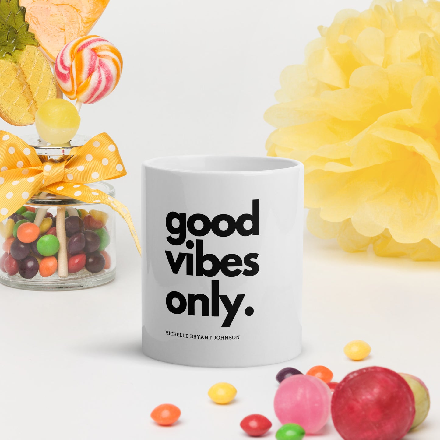 Good Vibes Only - White glossy mug